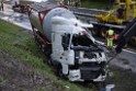 VU Gefahrgut LKW umgestuerzt A 4 Rich Koeln Hoehe AS Gummersbach P479